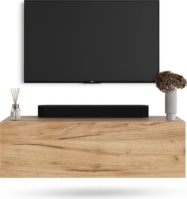 Produktbild von WEST TV Schrank 100 cm Fernsehtisch Sideboard, hängend oder stehend TV Möbel