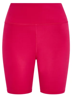 Produktbild von Damen Sportleggings mit hohem Bund, figurbetont, in Rosa, Größe M/L