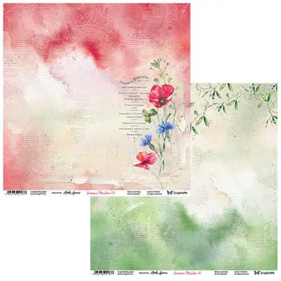 Zdjęcie produktu dla Papier do scrapbookingu 30x30 - ScrapAndMe - Summer Meadow 09/10