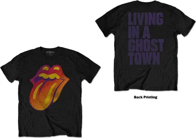 Produktbild von The Rolling Stones Ghost Town Distressed (Back Print) Black L T-Shirt