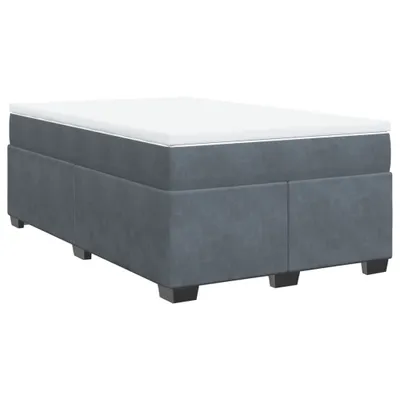Productafbeelding van vidaXL Boxspringbed met matras, donkergrijs, 120x200 cm, fluweel