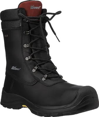 Productafbeelding van Grisport - Veiligheidsschoenen voor heren, model "Boulder", leder, artikelnummer GS131 (maat 45 EU), kleur zwart