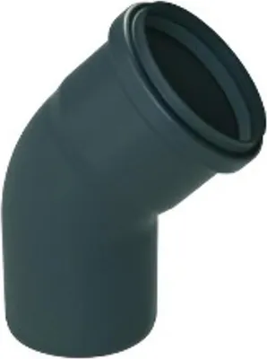 Produktbild von Almeva Starr Winkelstück DN315 45° SCHWARZ PBSB43