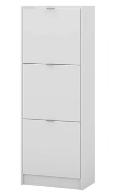 Productafbeelding van Meubelkast Schuschrank Moon 03 - Wit - Afmetingen: 49 x 135 x 28 cm