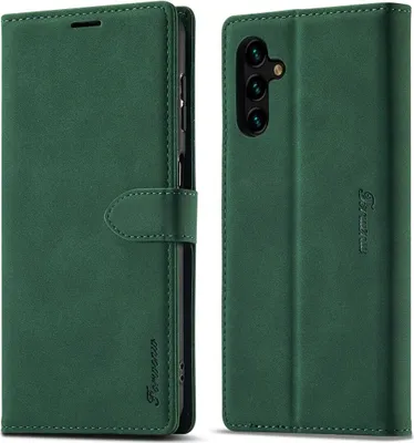 Produktbild von König Design Hülle kompatibel mit Kunstleder Handyhülle - Handy Case Grün