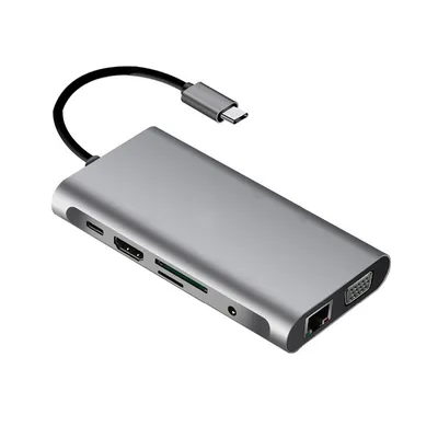 Immagine prodotto di 10 in 1 hub USB multifunzione Tipo-C USB 3.0 Accessori HDMI