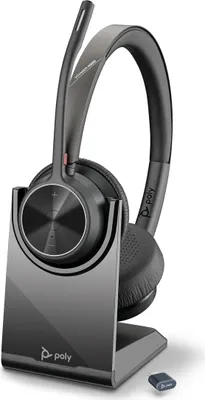 Produktbild von POLY Voyager 4320 USB-C Headset, Kabellos, Büro/Callcenter, Kopfhörer, Schwarz