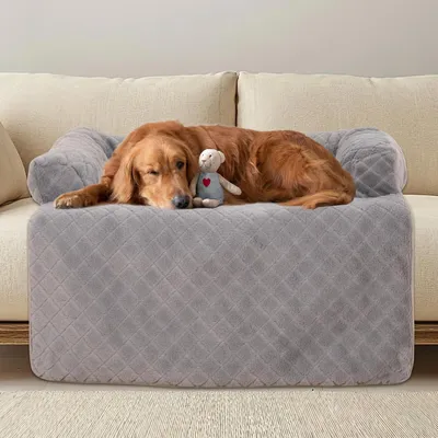 Produktbild von Hundebett für Sofa 100x88cm Sofaschutz Waschbar Rutschfest Grau