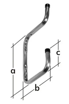 Obrázek produktu pro Držák do garáže pro poličky 250x200x90mm / balení 1 ks