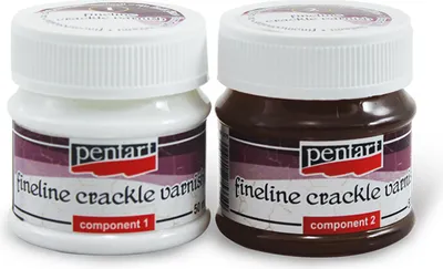 Obrázok produktu pre Dvojzložkový jemný krakelovací lak 2x50ml - Pentart