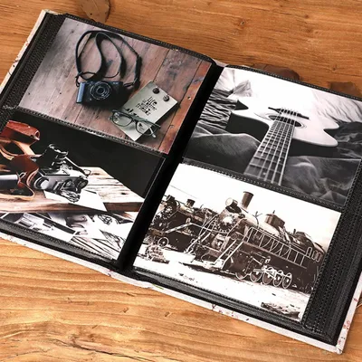 Immagine prodotto di Album fotografico - Tessuto di alta qualità - 1 pezzo - 23,2 x 19 x 3,2 cm
