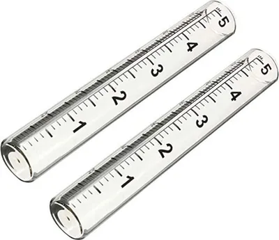 Produktbild von 2 STÜCKE 5 zoll Kapazität Regenmesser Glas Ersatzrohr für Garten Hof