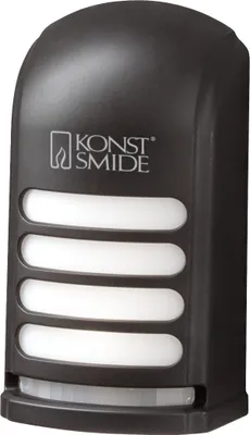 Produktbild von Konstsmide Prato Batterie Wandaufbauleuchte mit Bewegungsmelder, Kunststoff schwarz, LED