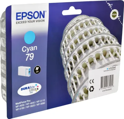 Produktbild von Epson Tower of Pisa Tintenpatrone 79 Cyan, Standardertrag, Cyan, 1 Stück(e)