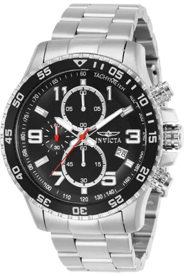 Obrázok produktu pre Invicta Specialty 14875 Pánske Hodinky - Quartz Hnacie - Nerezová Oceľ s Čiernym Ciferníkom - 45 mm