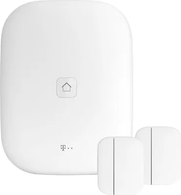 Produktbild von Telekom Smart Home Starter Paket mit Home Base und 2 Tür-/Fensterkontakte weiß