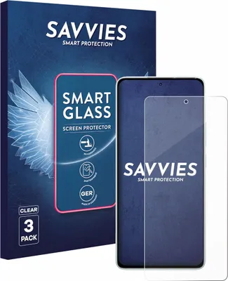 Produktbild von 3x Savvies Schutzglas Folie für Xiaomi Redmi Note 14 5G 9H Panzer Schutzfolie Glas Displayschutz klar transparent