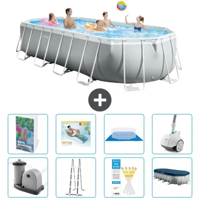 Immagine prodotto di Piscina ovale Prism Frame - 610x305x122 cm - 9 pezzi S584