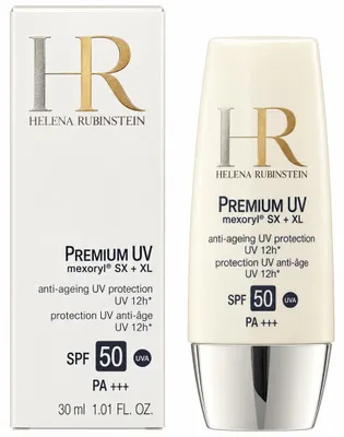 Produktbild von Helena Rubinstein Premium UV SPF 50, Sonnenschutzcreme, Gesicht, 30 ml, Flasche, Anti-Aging, Feuchtigkeitsspendend, Schutz, Erwachsene