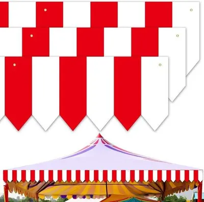 Productafbeelding van Circusachtige hangbanners van stof, geschikt voor feestelijke gelegenheden en jubilea