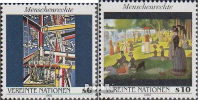 Produktbild von Briefmarken UNO - Wien 1992 Mi 139-140 (kompl.Ausg.) gestempelt Menschenrechte