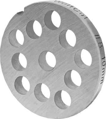 Produktbild von Fleischwolfscheibe, Lochscheibe aus Inox Stahl Größe 8 in 10,0 mm Bohrung von WolfCut