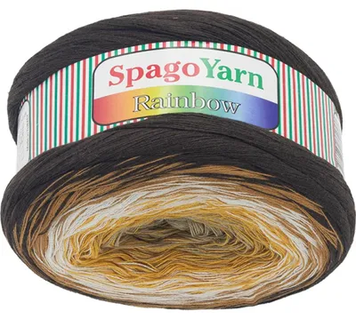 Imagen del producto de Hilo SpagoYarn Rainbow - 250 g, 1000 m - Marrón,