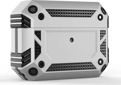 Produktbild von Mobigear Armor  Apple AirPods Pro 1 Stoßfeste Hardcase Hülle - Silber
