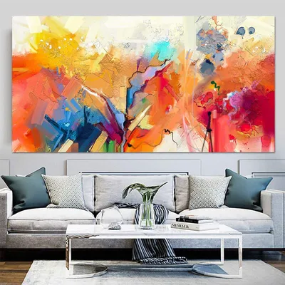 Imagen del producto de Decoración de pared colorida, cuadro sobre lienzo
