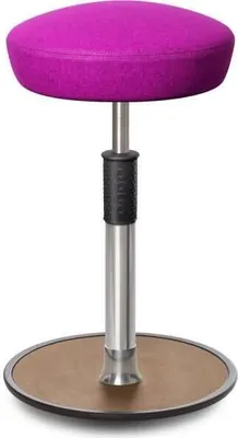 Produktbild von Sitz- Stehhocker Free Tall Hutsitz kvadrat Divina Melange Pink chrom /Natur.