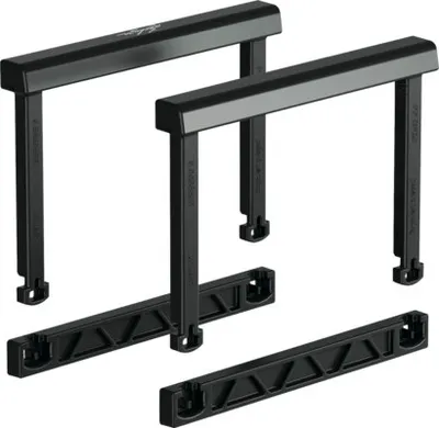 Produktbild von Griffe-Set Lechuza für Cubico 22 / Balconera 50 / 80 Kunstsoff schwarz