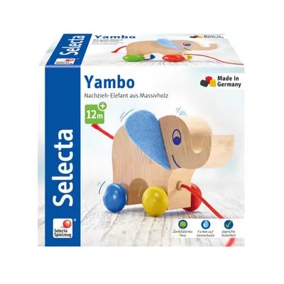 Produktbild von Selecta 62000 Kleinkindwelt Nachzieh-Elefant Yambo