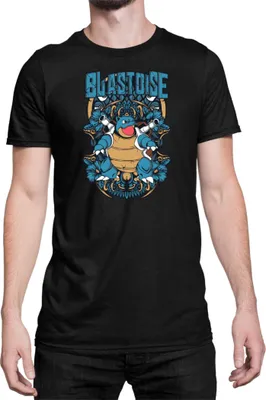 Produktbild von Herren T-Shirt Japan Anime Manga Pokemon Blastoise, Man L / Schwarz