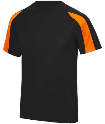 Produktbild von AWDis Cool - T-Shirt für Herren/Damen Uni LT3669 (L) (Pechschwarz/Orange)