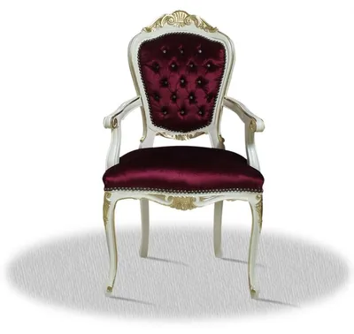 Produktbild von Casa Padrino Barock Armlehnen Esszimmerstuhl 60 x 45 x H. 110 cm - Luxus Edition