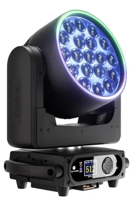 Obrázek produktu pro Osvětlení pro jeviště, ovládání DMX, vysoký světelný výkon, 1 kus, 19x15W RGBW