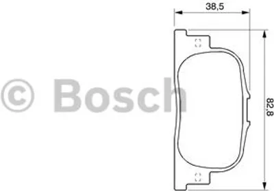 Produktbild von Bosch Bremsbelagsatz, Scheibenbremse  0 986 424 730
