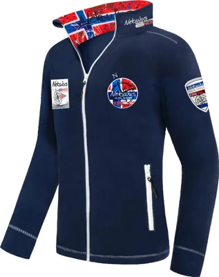 Zdjęcie produktu dla Kurtka polarowa Nebulus HENSON męska, ciepła kurtka polarowa, z długim zamkiem błyskawicznym, Q2111 - Mężczyźni, granatowy, L