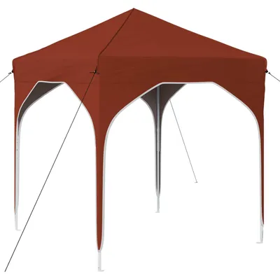 Image de Tente de fête pop-up 194 x 194 x 245 cm Terre cuite