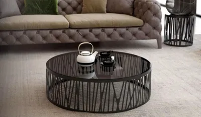 Produktbild von Moderner Designer Couchtisch Glastisch Beistelltische Set Wohnzimmer
