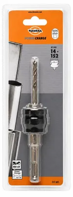 Produktbild von HAWERA SDS-Power Change Adapter 227685 inkl. HSS-Co Zentrierbohrer Lochsäge