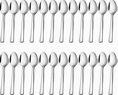 Produktbild von Kaffeelöffel Dessertlöffel Set 24 Stück 135 cm Edelstahl