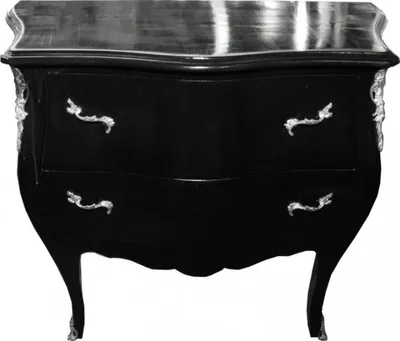 Immagine prodotto di Casa Padrino Cassettone barocco nero 103 cm - Mobili in stile antico