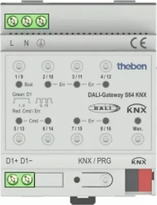 Immagine prodotto di Theben KNX DALI Gateway, S64, REG, 1 pz.
