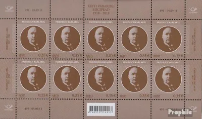 Produktbild von Briefmarken Estland 2011 Mi 706Klb Kleinbogen (kompl.Ausg.) postfrisch Akel