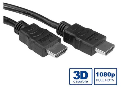 Produktbild von VALUE HDMI High Speed Kabel mit Ethernet, schwarz, 7,5 m