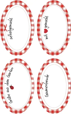 Image de ZDesign HOME Étiquettes de ménage "quadrillé avec écriture" 2 feuilles de 4 étiquettes