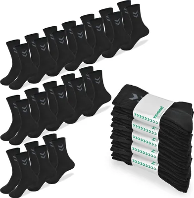 Obrázok produktu pre Hummel Pánske Ponožky 15 Párov Dlhé Čierne Bavlna Veľkosť 36-40