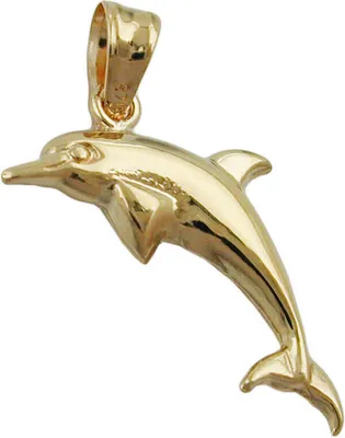 Produktbild von Anhänger Delfin Delphin 18x8mm aus 9Kt 375 Gold Gelbgold glänzend