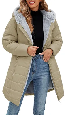 Productafbeelding van Dames Winter Parka - Khaki - Waterdicht